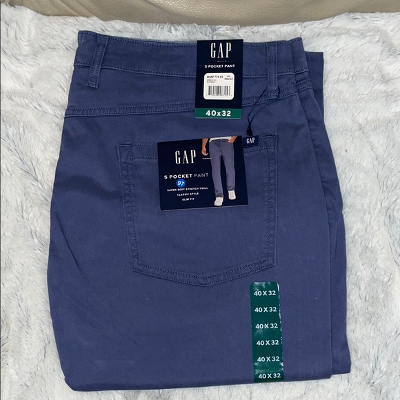 GAP Other - NWT GAP Indigo 5 Pocket Pants. 40x32”